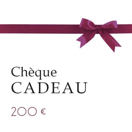 Chèque Cadeau de 200 euros